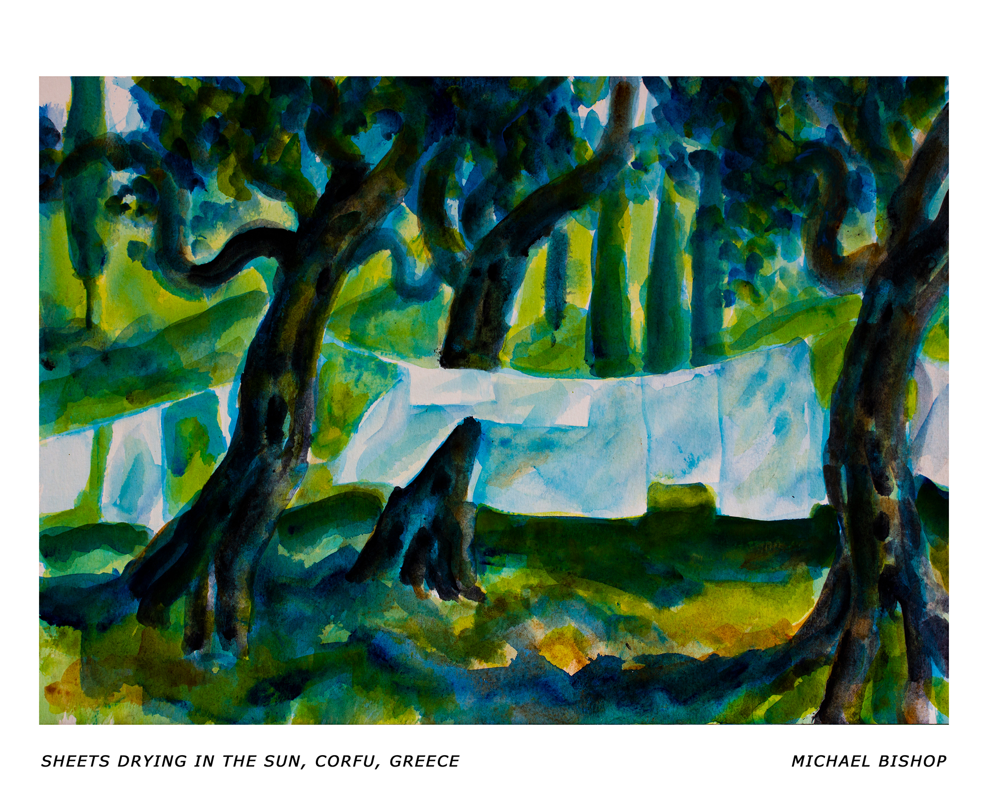 98_RA_MB_Sheets Drying in the Sun, Corfu, Greece